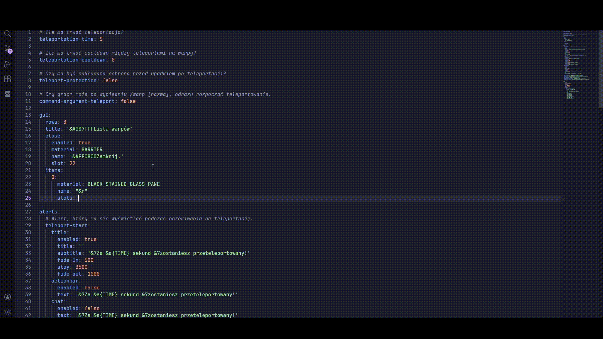 Dodawanie własnych przedmiotów do GUI